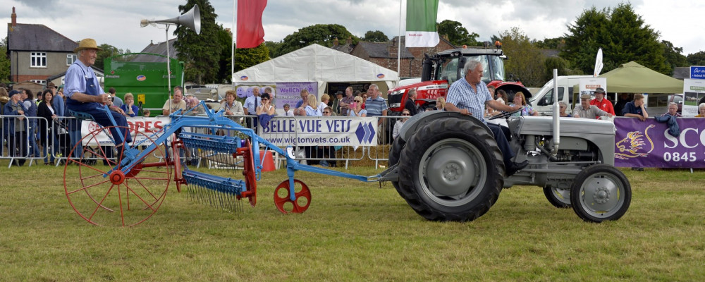 Old tractor and plough